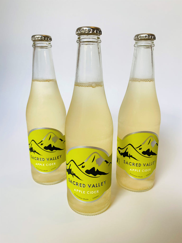 Sacred Valley Apple Cider - 4 bottles / 330ml (no added sugar) - SacredValley.com.au